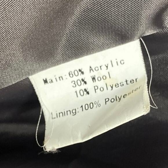 Tempo Paris Women's Gray Wool Collared Button Long Sleeve Sweater Coat Jacket S - Picture 5 of 5